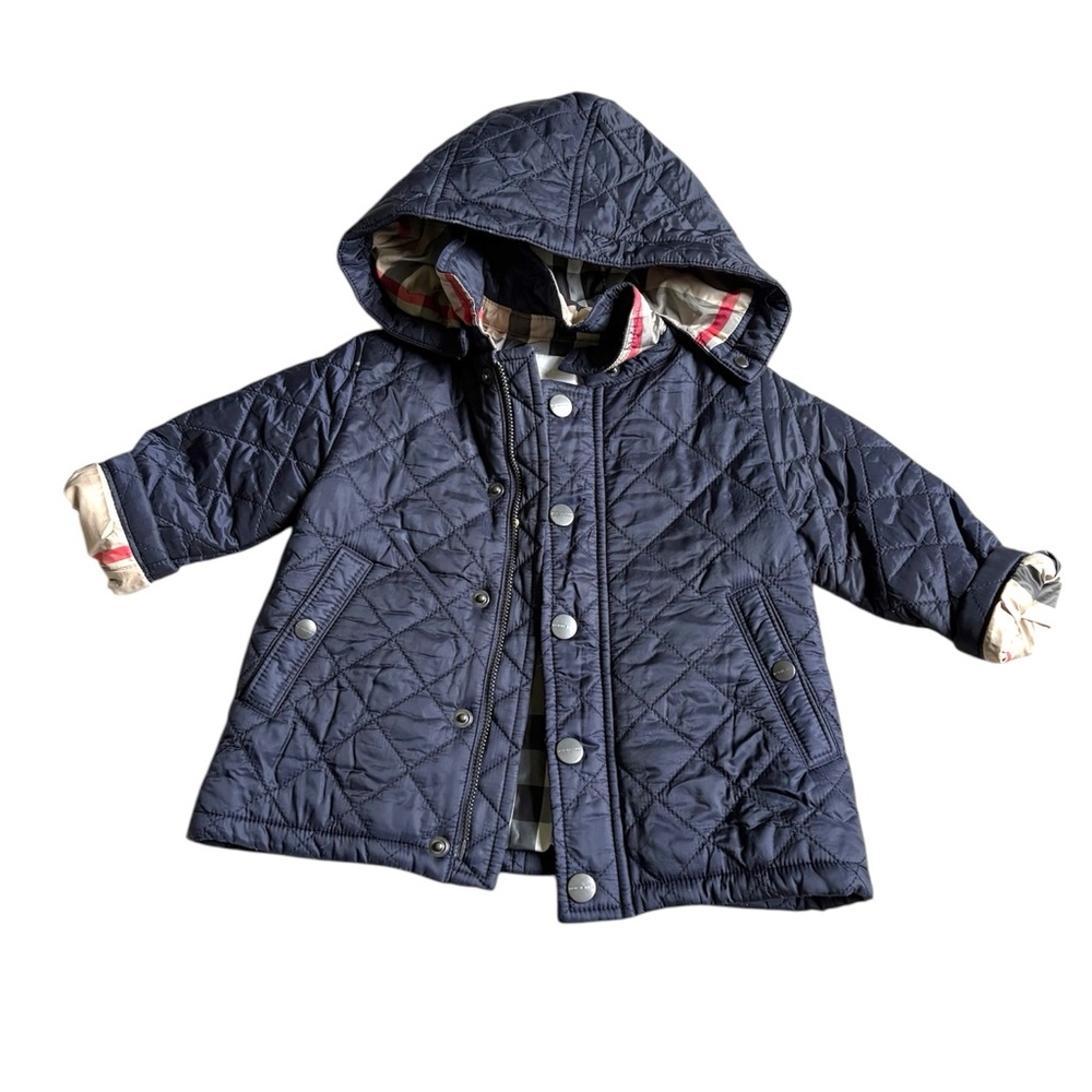 Burberry Black Quilted Jacket with Iconic Lining